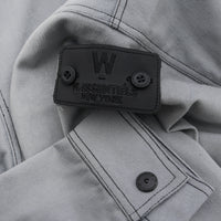 W.Essentiels Label Bleu Sapeurs-Pompiers Fireman Clasp Work Jacket Pewter Grey