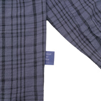 W.Essentiels Label Bleu Cascade Ref-2771 Plaid Overshirt Noir Black/Ash