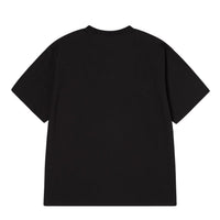 ADLV Cartoon Chincilla Short Sleeve T-Shirt Black