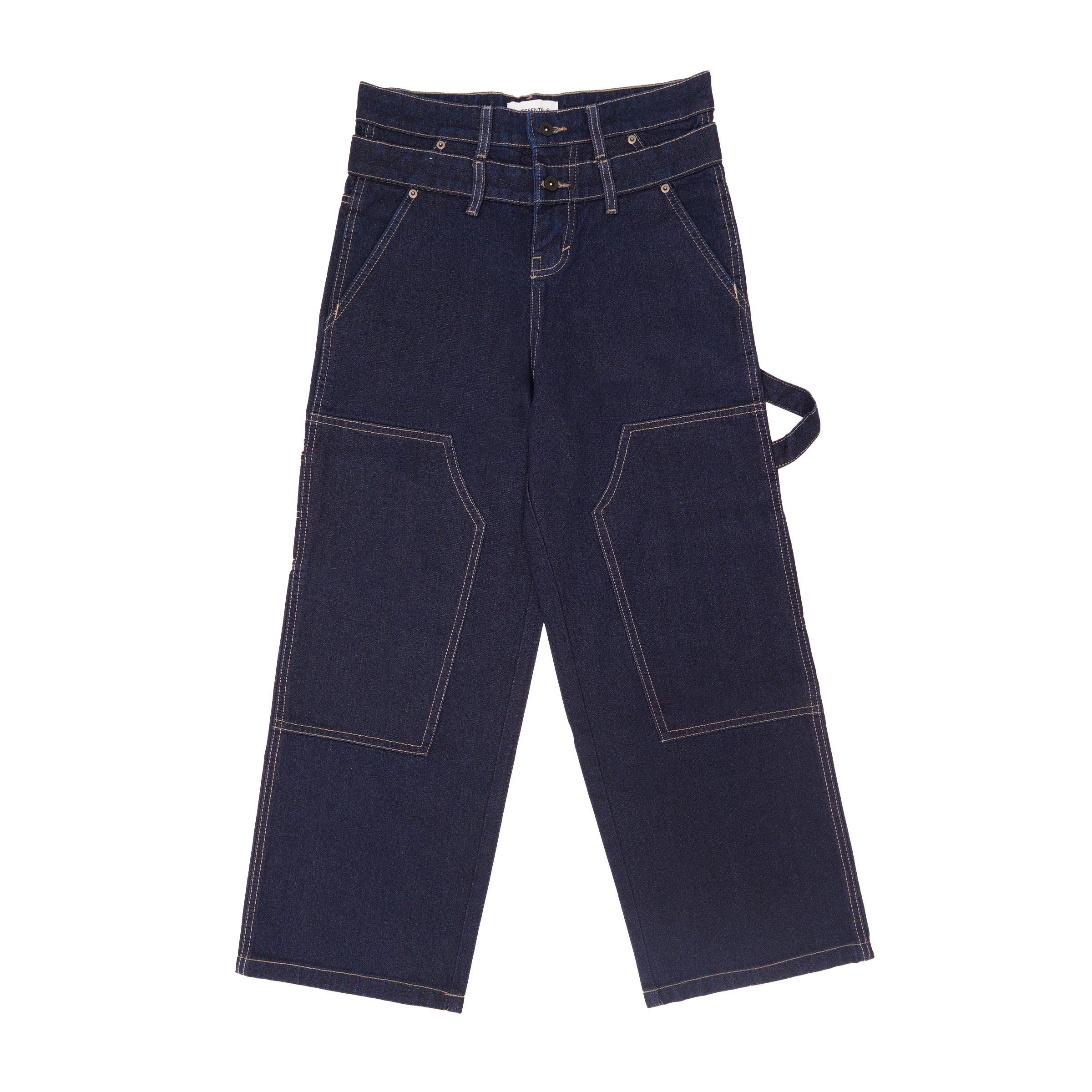 W.Essentiels Label Bleu Cascade Ref-1737 Double Waist Carpenter Denim Indigo
