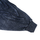 W.Essentiels Les Roanne Type-03 Distressed All Over Embroidery Hoodie Navy