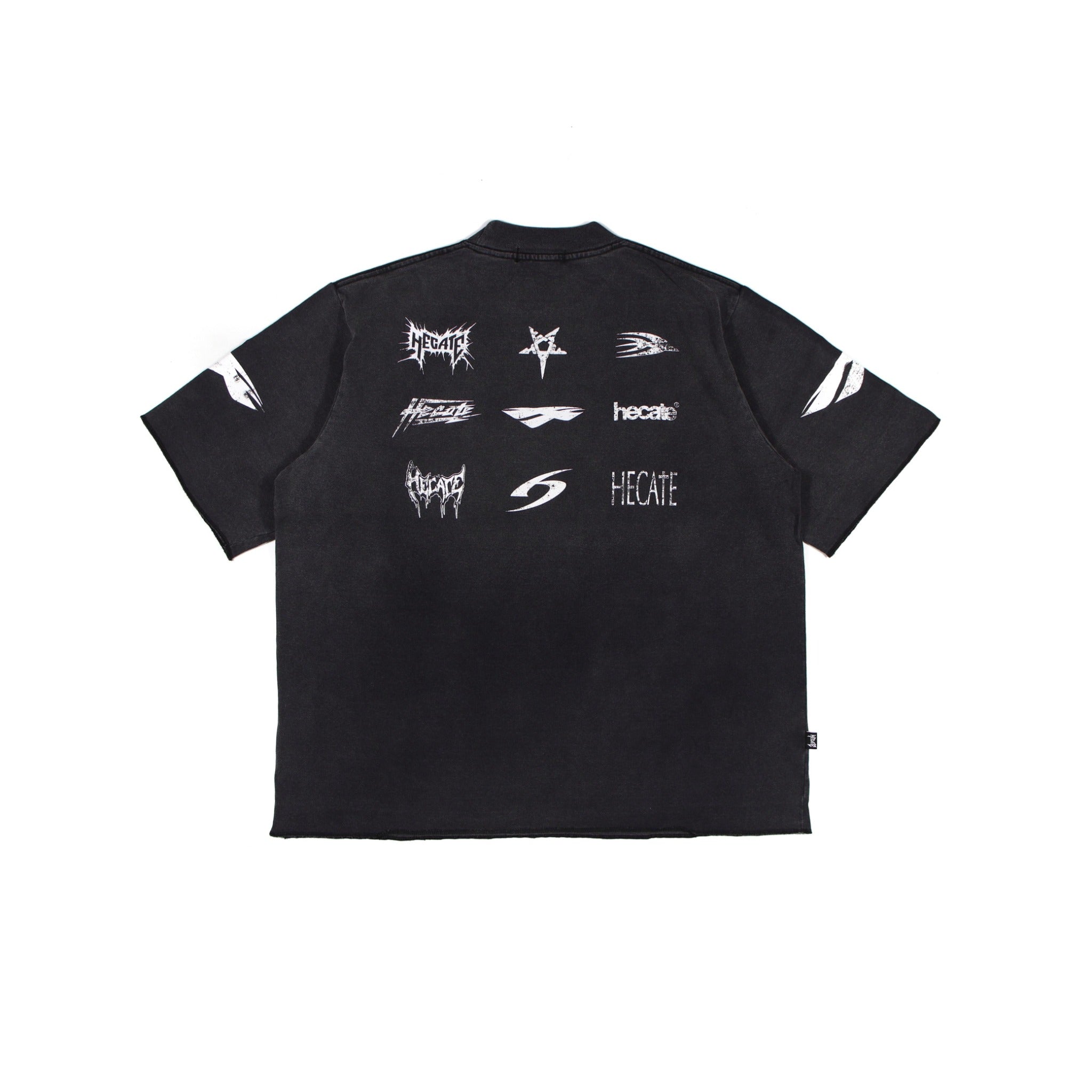 Hecate Cranial Spam Black Wash Tee