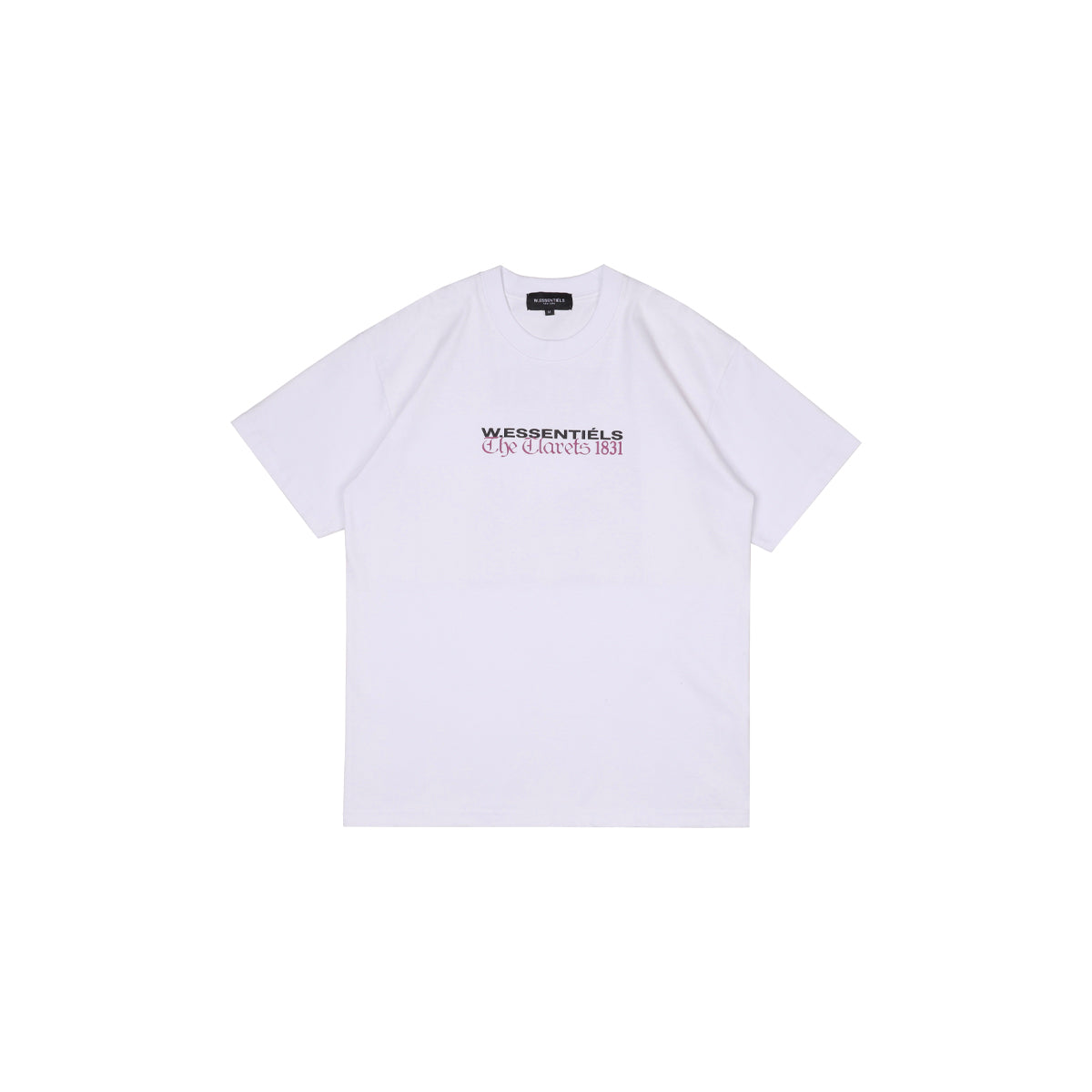 W.Essentiels VfL Weimar Merchandise Stadium Boxy cut T-shirt Blanc/Rosewood