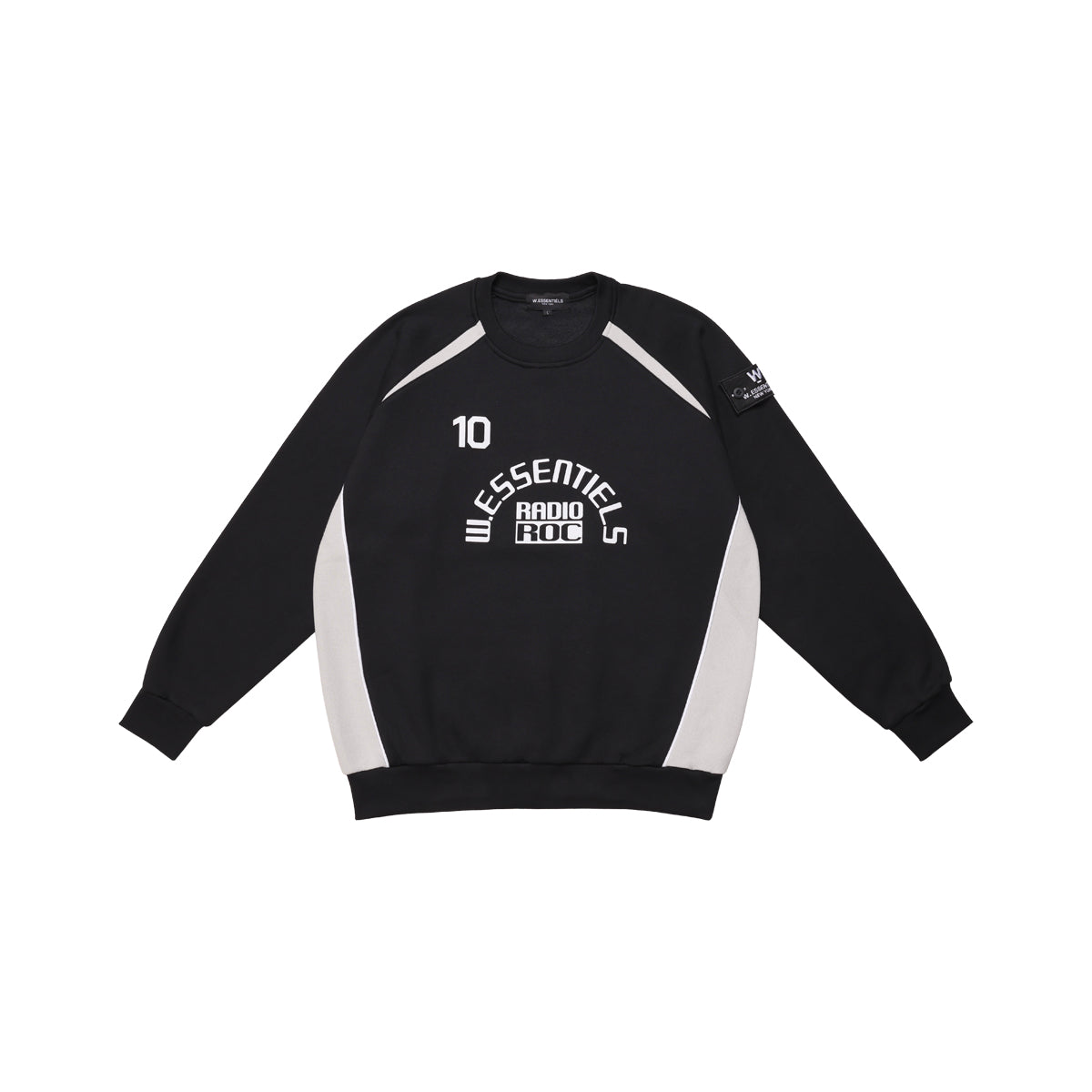 W.Essentiels 9th Rue Solla Oversize Crewneck Noir Black/Asphalt