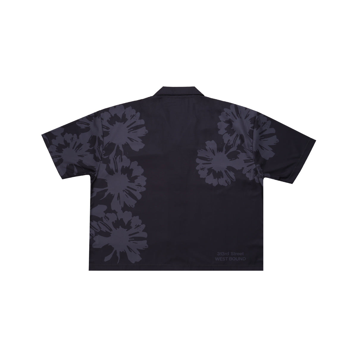 W.Essentiels Mirage 2000 Open Collar Oversize Shirt Ink Black