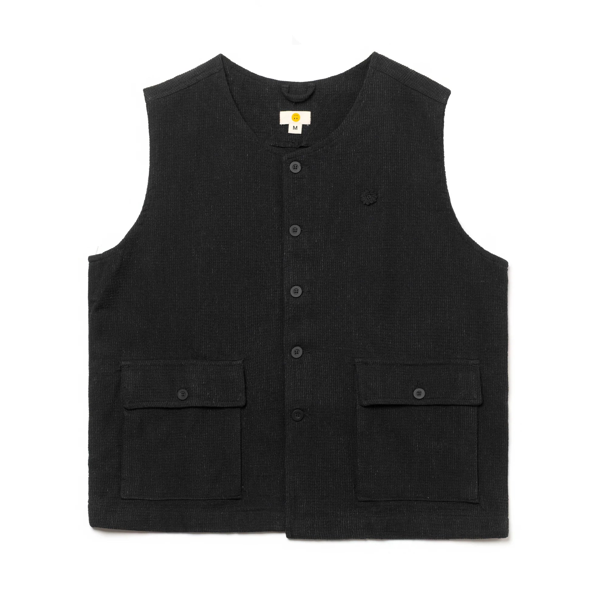 Oat Demusan Vest Sashi ori Black